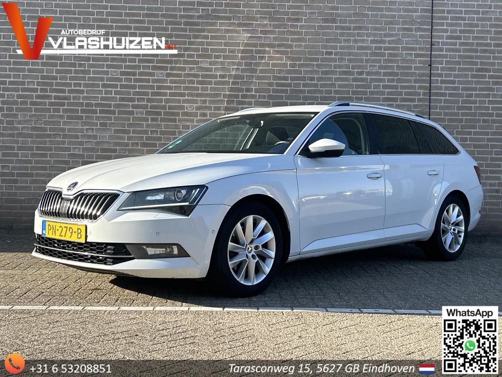 Skoda Superb Combi 1.6 TDI Style Business | Stoelverwarming, Auto's, Skoda, Stof, 4 cilinders, Wit, Origineel Nederlands