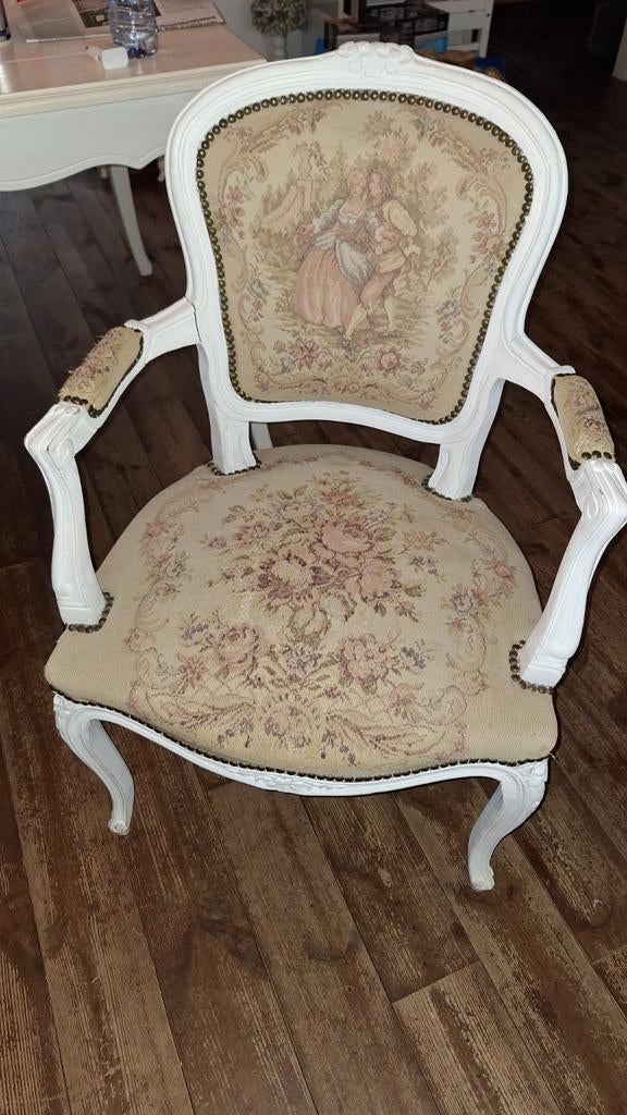 Fauteuil Queen Ann stijl, Ophalen, Gebruikt, Minder dan 75 cm, 50 tot 75 cm