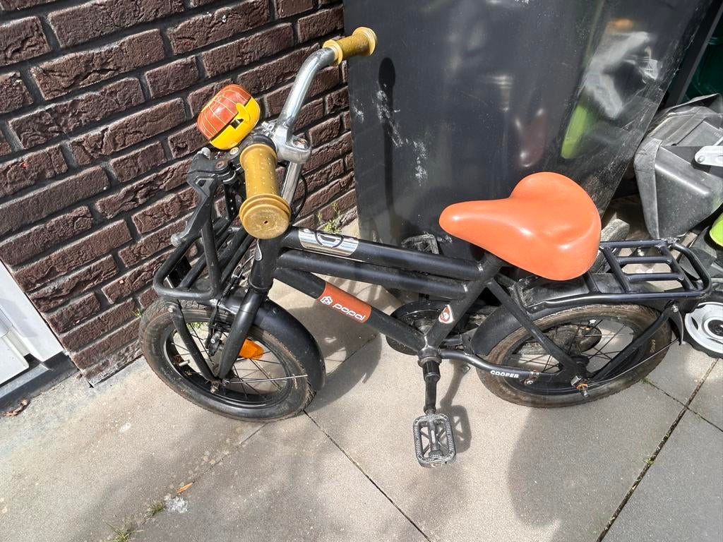 Popal kinderfiets 14 inch, Ophalen, Gebruikt, Minder dan 16 inch, Zijwieltjes