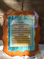 tekstbordje/spreukenbordje, Ophalen of Verzenden, Gebruikt