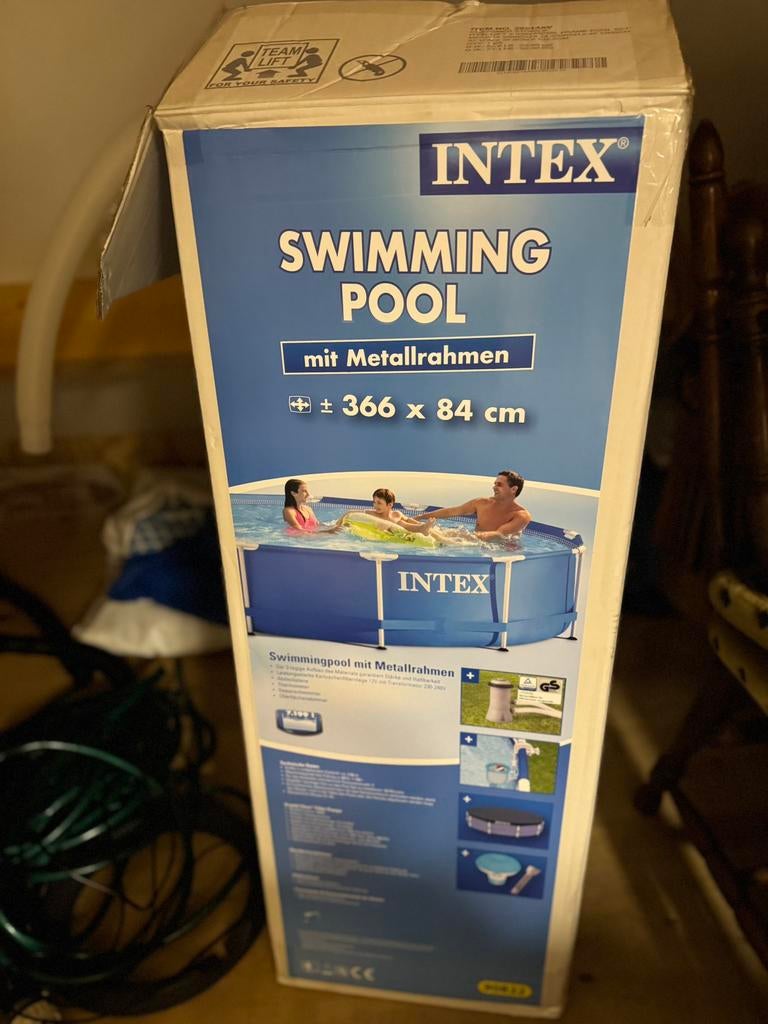 Complete zwembadset Intex, Ophalen, 300 cm of meer, Opzetzwembad, 120 cm of meer