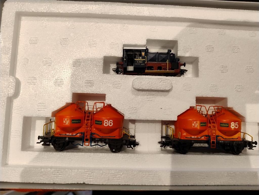 Märklin 26524 – WLE set (rangeerloc + 2 silo-wagens), Ophalen, Wisselstroom, Wagon, Zo goed als nieuw