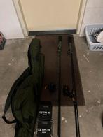 Karper hengels + molens + hengel tas, Ophalen, Zo goed als nieuw, Complete set