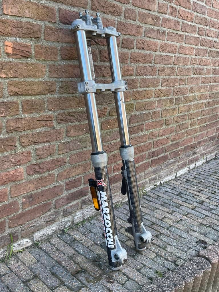 Marzocchi voorvork derbi Drd 03 voor dubbele remschijf, Fietsen en Brommers, Brommeronderdelen | Algemeen, Ophalen of Verzenden