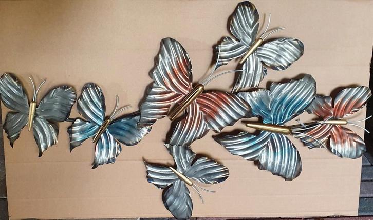 7 vlinders / wanddecoratie / opruiming!!, Huis en Inrichting, Woonaccessoires | Wanddecoraties, Nieuw, Ophalen of Verzenden