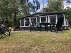 Grote Gezins caravan te huur Camping Kleine Wolf, Ommen, Schokbreker, Rondzit, Vast bed, 7 tot 8 meter
