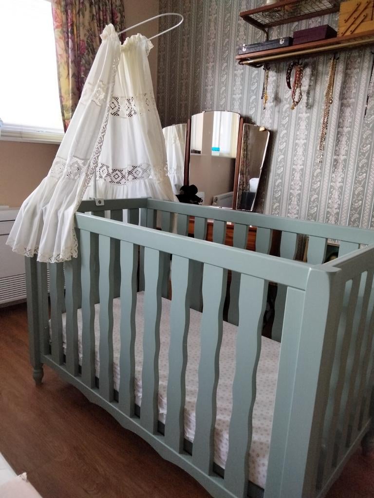 Coming Groen ledikant in klassieke stijl, Ophalen, Ledikant