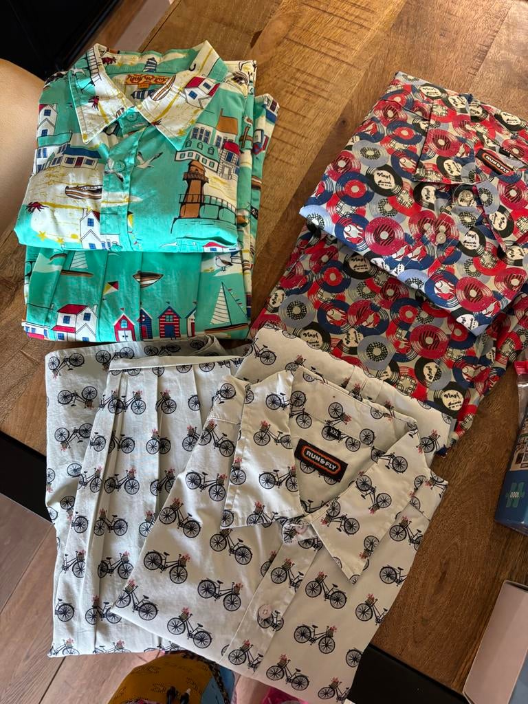 Sets Run & Fly Jurk en Overhemd - Nieuw/1x Gedragen, Blauw, Maat 42/44 (L), Ophalen of Verzenden, Zo goed als nieuw