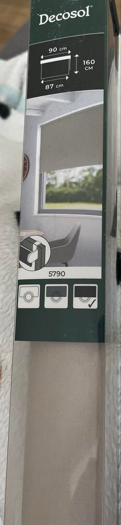 Decosol Rolgordijn 90x160cm Nieuw in Verpakking, Huis en Inrichting, 100 tot 150 cm, Nieuw, Grijs, 50 tot 100 cm