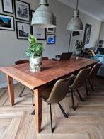 Complete eethoek met 6 stoelen, Huis en Inrichting, Tafels | Eettafels, Ophalen, 200 cm of meer, 50 tot 100 cm, Zo goed als nieuw