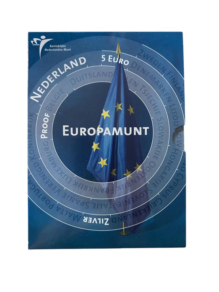 NL zilveren 5 euro proof - 2004, Ophalen of Verzenden, Overige landen, 5 euro