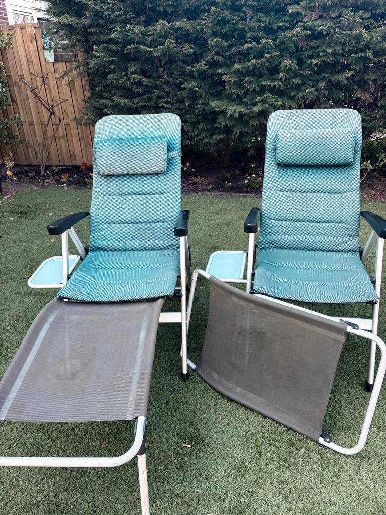 Verstelbare tuinstoelen van Human Nature, 2 stuks., Tuin en Terras, Tuinstoelen, Gebruikt, Aluminium, Inklapbaar, Verstelbaar