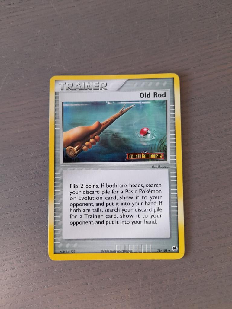 2006 dragon frontiers 78/101 old rod reverse, Ophalen of Verzenden, Gebruikt, Losse kaart, Foil