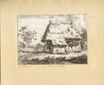 Carel Lodewijk Hansen ets "In Drenthe", gesigneerd, oplegvel, Antiek en Kunst, Kunst | Etsen en Gravures, Ophalen