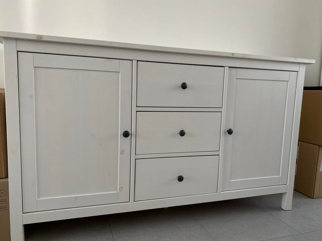 IKEA Hemnes Dressoir/Commode - Wit, Huis en Inrichting, Kasten | Dressoirs, Ophalen, Gebruikt, 150 tot 200 cm, Met lade(s)