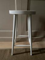 Witte houten kruk, Ophalen of Verzenden, Gebruikt, Hout