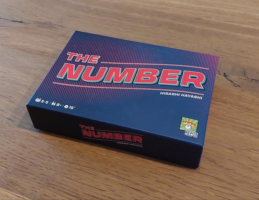 The Number, Hobby en Vrije tijd, Gezelschapsspellen | Bordspellen, Ophalen of Verzenden, Zo goed als nieuw, Reisspel, Repos Production