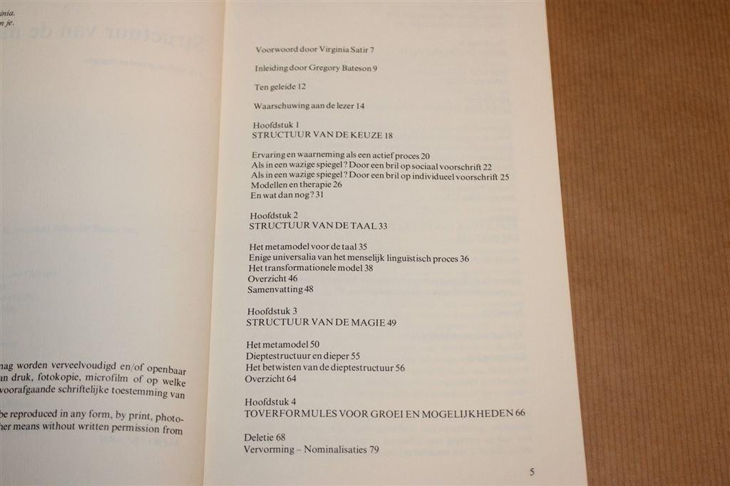 Structuur van de Magie — Een Boek over Taal en Therapie, Boeken, Ophalen of Verzenden, Gelezen, Overige onderwerpen, Achtergrond en Informatie