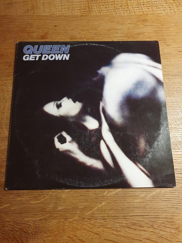 Queen Live LP - Get Down Herpersing zwart vinyl, Ophalen of Verzenden, Gebruikt, 12 inch, Poprock