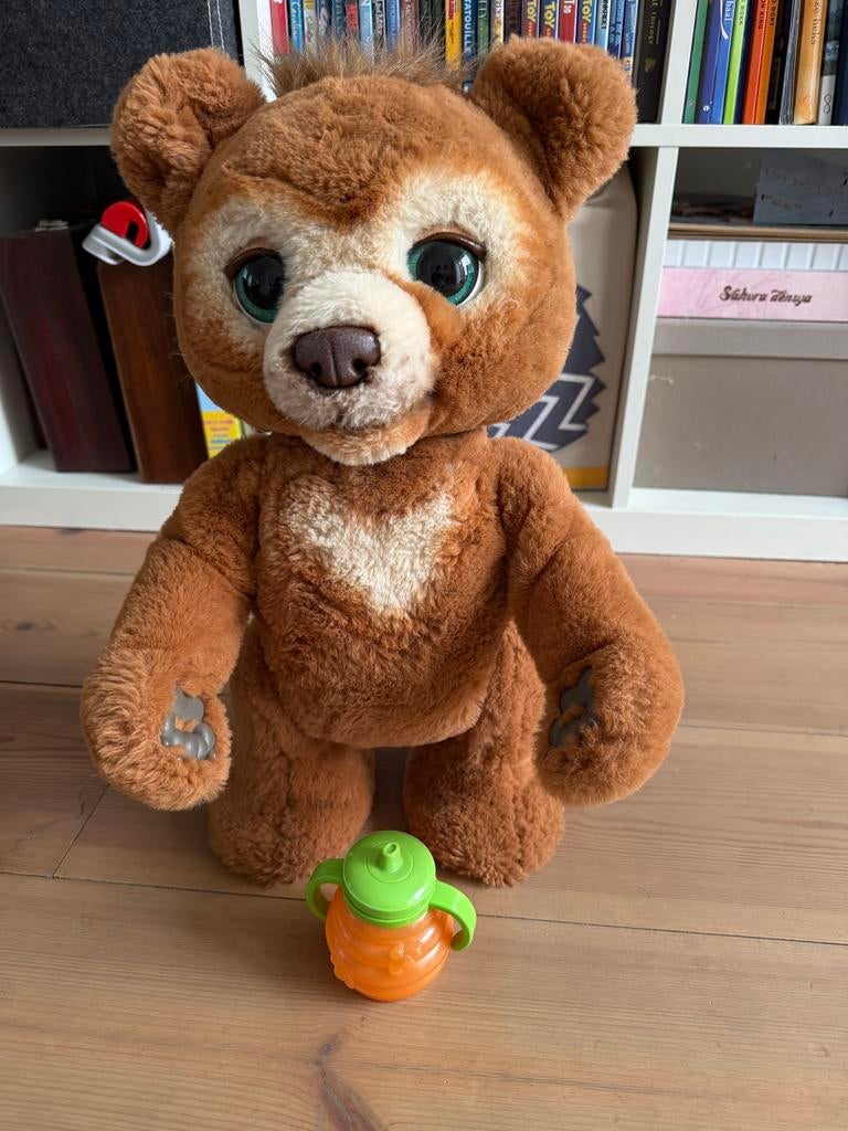 FurReal Cubby interactieve Beer:  beweegt en praat, Kinderen en Baby's, Speelgoed | Knuffels en Pluche, Ophalen, Zo goed als nieuw