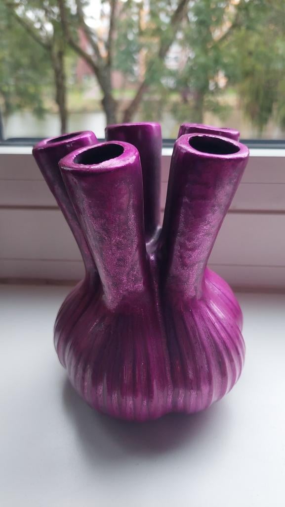 Leuk vaasje, tulpenvaasje Daan Kromhout., Overige materialen, Gebruikt, Overige kleuren, Ophalen of Verzenden