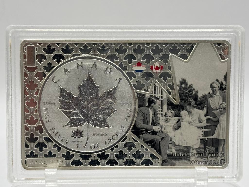 1oz Maple leaf reverse proof privy 150 years canada zilver, Ophalen of Verzenden, Zilver