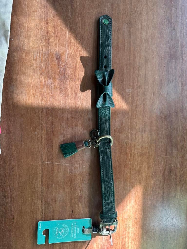 DWAM dog with a mission Bowie maat S 2,5 cm groen, strik, Dieren en Toebehoren, Ophalen of Verzenden, Nieuw
