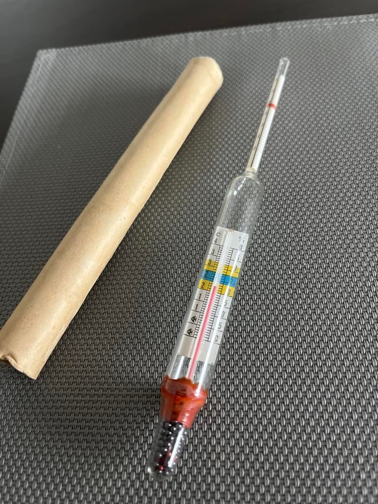 Antieke kwik thermometer, 20 cm, Ophalen of Verzenden