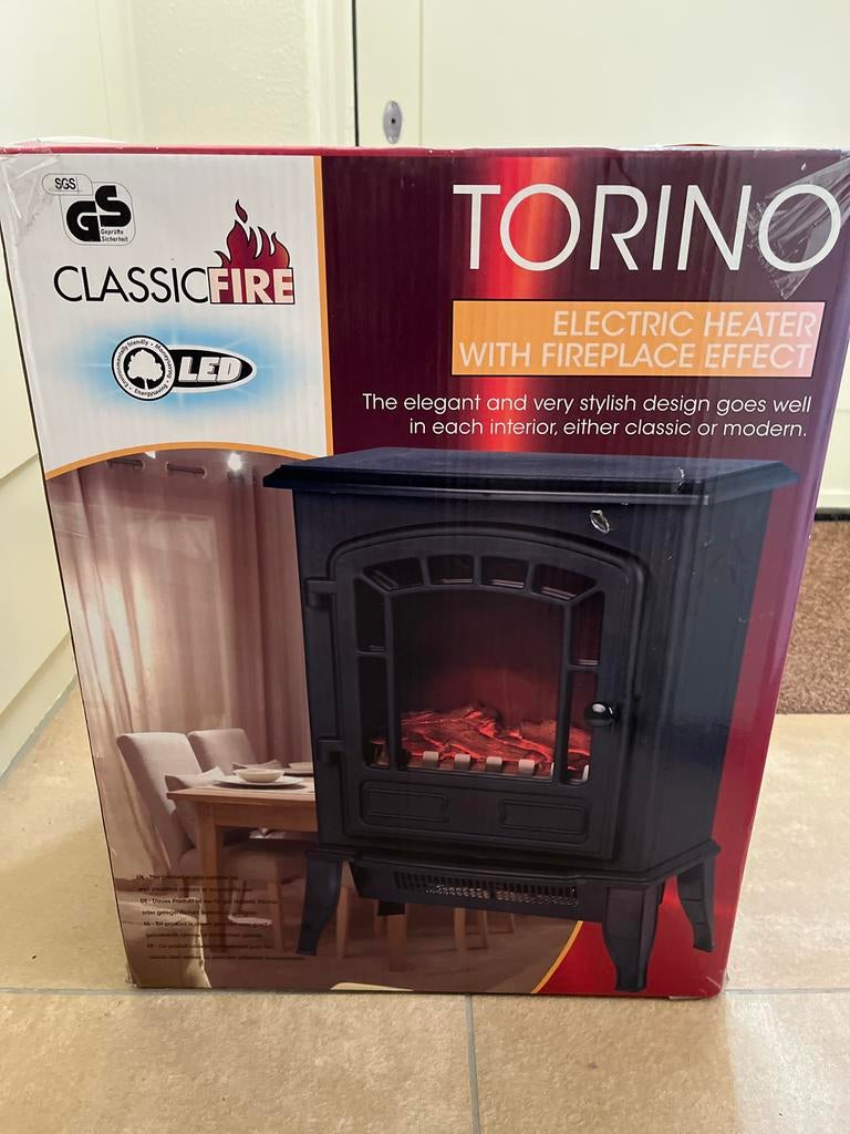 Elektrische kachel met open haard effect, Ophalen, Overige soorten, Elektrisch, Nieuw