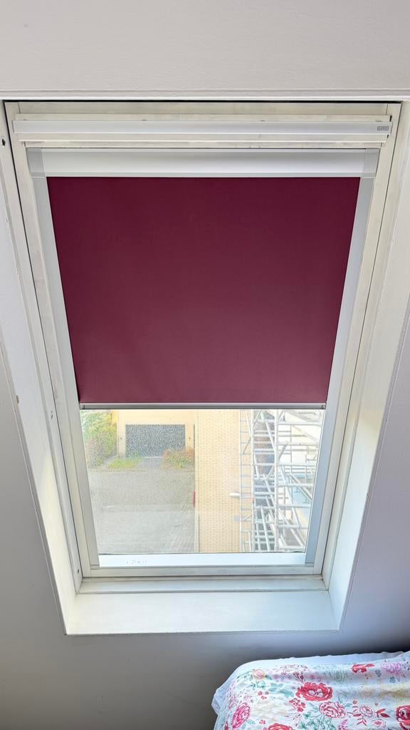 Dakraamgordijn voor VELUX (rood & verduisterend), Ophalen, Gebruikt, Dakraam, Minder dan 80 cm