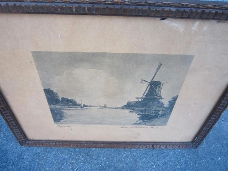 In mooie Kartellijstjes 3 Gravures van ZWERVER Div Lokaties, Antiek en Kunst, Kunst | Etsen en Gravures, Ophalen