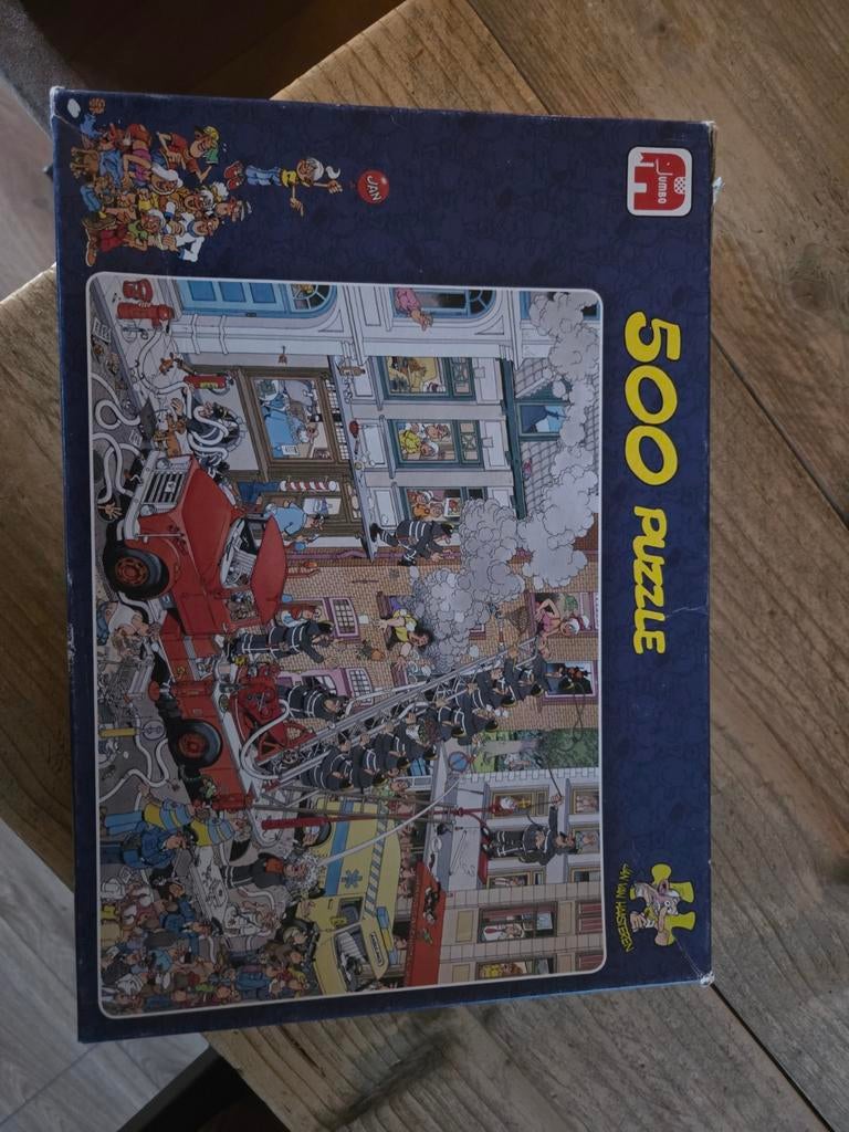 Jan van Haasteren 500 stukjes puzzel Brandweer, Hobby en Vrije tijd, Denksport en Puzzels, Ophalen of Verzenden, 500 t/m 1500 stukjes