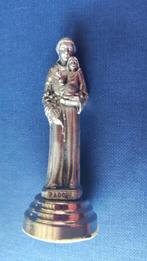 523 Klein metalen beeldje H. Antonius op magneet, Ophalen of Verzenden, Zo goed als nieuw, Beeld(je), Christendom | Katholiek