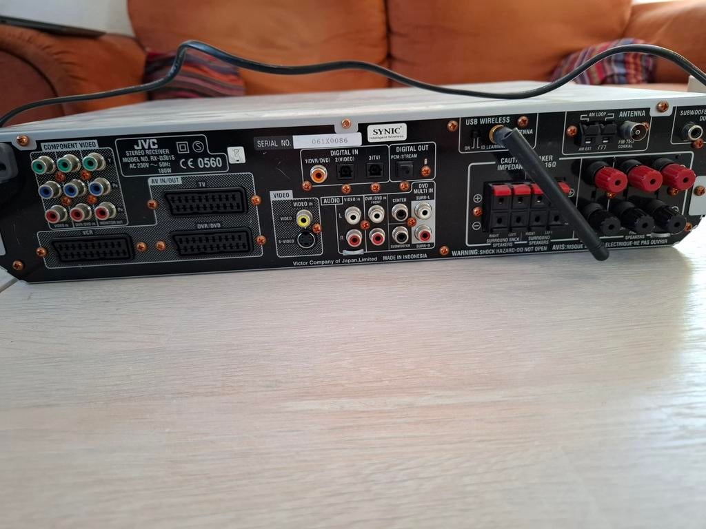 JVC RX-D301S Audio/Video Receiver - 5.1 Systeem, Ophalen of Verzenden