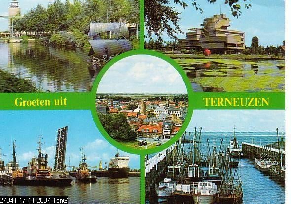 Ansichtkaart	Terneuzen	5-luik, Verzenden, 1960 tot 1980, Gelopen, Zeeland