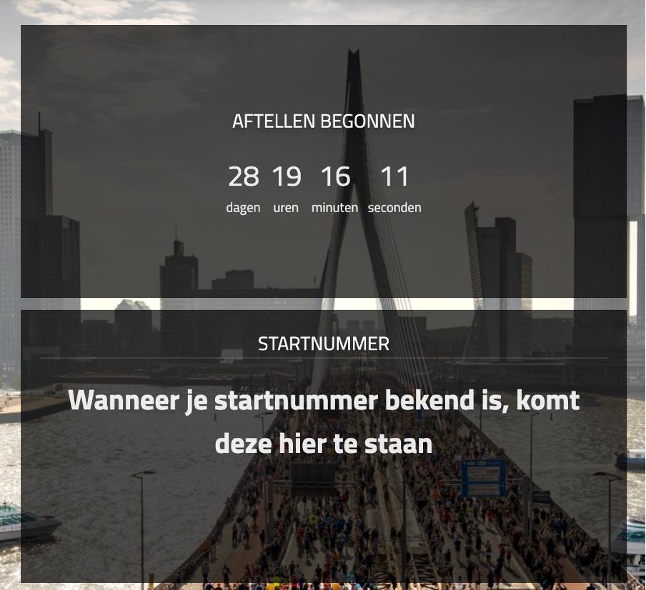 Startbewijs Marathon Rotterdam, Tickets en Kaartjes, Evenementen en Festivals, Eén persoon