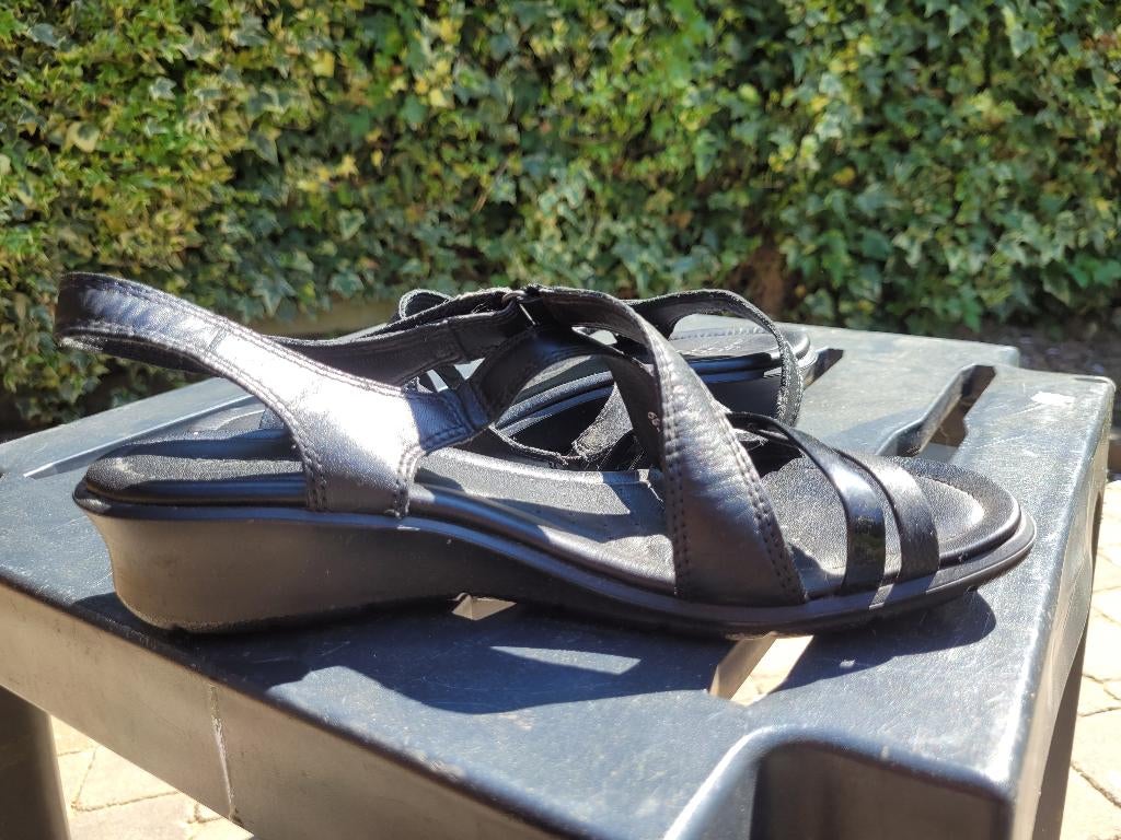 Ecco sandaal zwart maat 39, Ophalen, Ecco, Zwart, Sandalen of Muiltjes