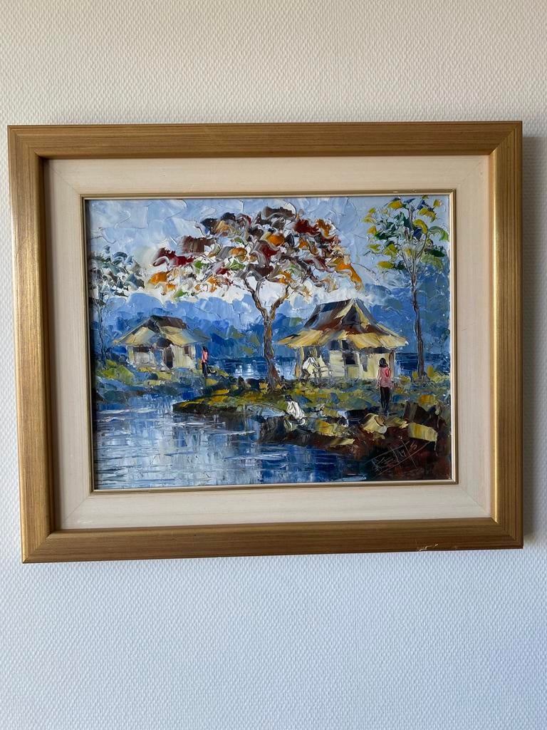 Balinees tafereel, Ophalen of Verzenden