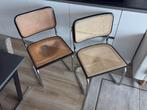 2x 1980 Marcel Breuer Cesca stijl opknap stoelen, Ophalen, Gebruikt, Twee, Zwart
