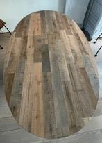 Robuuste ovale eettafel 220x120 cm met lamulux blad, Huis en Inrichting, Tafels | Eettafels, Gebruikt, 100 tot 150 cm, 200 cm of meer