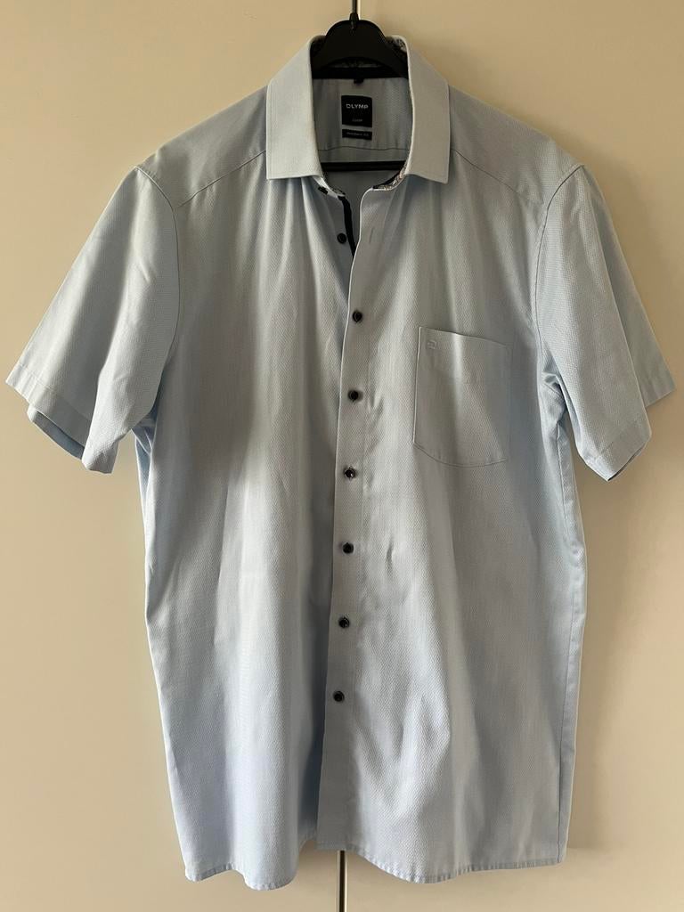 ZO GOED ALS NIEUW! prachtig Olymp-overhemd, mt 44, Kleding | Heren, Overhemden, Verzenden, Zo goed als nieuw, Blauw, Halswijdte 43/44 (XL)