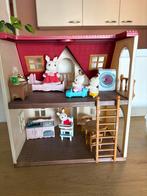 Leuk Sylvanian Families Poppenhuis met Accessoires, Kinderen en Baby's, Speelgoed | Poppenhuizen, Ophalen of Verzenden, Gebruikt