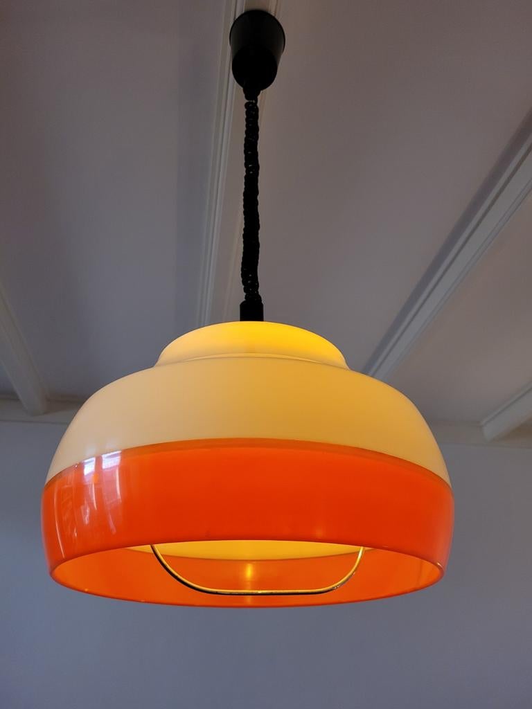 Vintage Space Age lamp Italiaans design jaren 70, Verzamelen, Ophalen of Verzenden, Huis en Inrichting