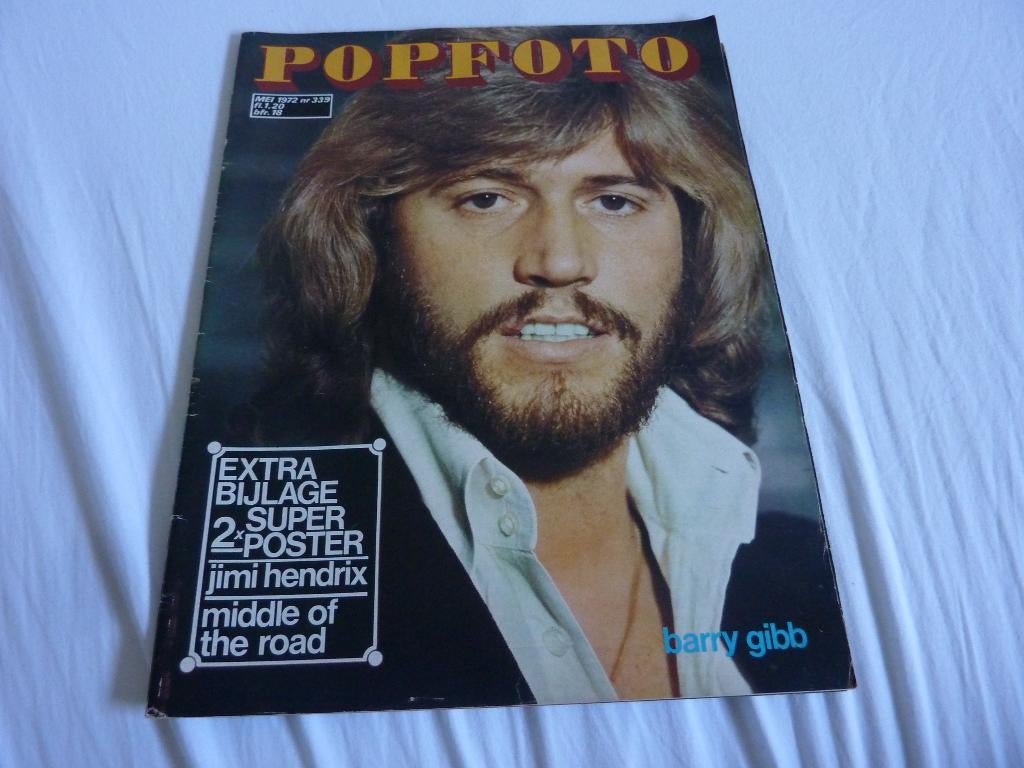 POPFOTO 1972-MIDDLE OF THE ROAD-J HENDRIX-BEACH BOYS-HOLLIES, Verzamelen, Verzenden, 1960 tot 1980, Tijdschrift