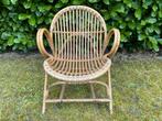 Rohe Noordwolde bamboe, rotan stoel, jaren 50 Rohé, Ophalen, Gebruikt, Bruin, Riet of Rotan