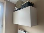 IKEA Besta wandkast combinatie wit/beige 120x42x64cm, Ophalen, Zo goed als nieuw
