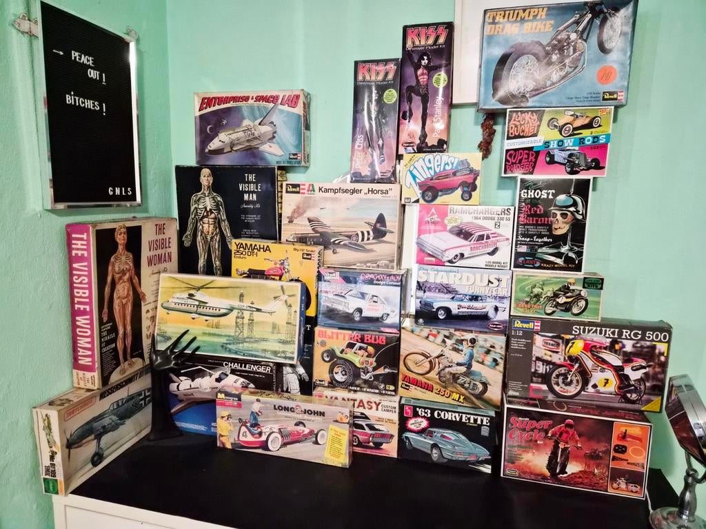 Modelbouw Collectie AMT Revell Monogram Lindberg, Hobby en Vrije tijd, Modelbouw | Auto's en Voertuigen, Ophalen of Verzenden