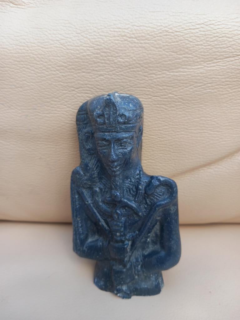 Antiek Egyptisch Farao Beeldje - Decoratief Kunstobject, Antiek en Kunst, Ophalen of Verzenden