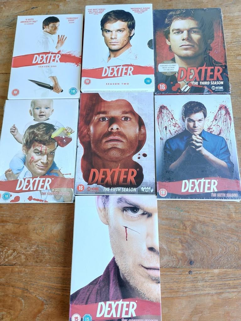 Dexter - Seizoen 1 t/m 7, Boxset, Ophalen of Verzenden, Zo goed als nieuw, Vanaf 12 jaar