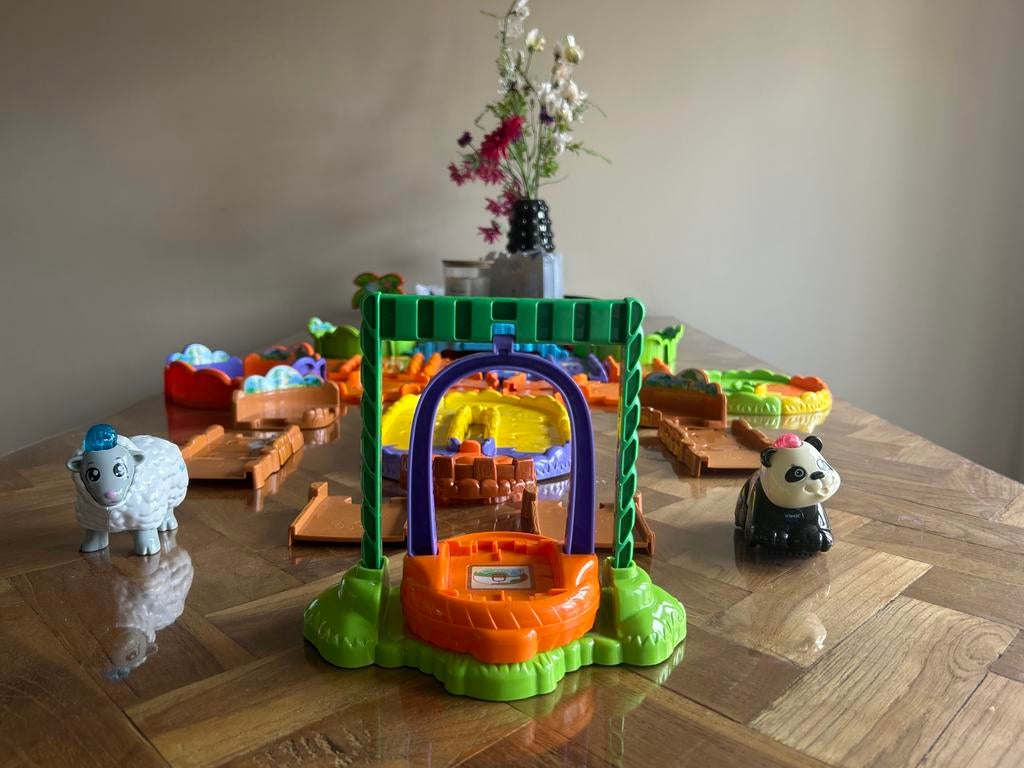 VTech Zoef Zoef Dieren losse baan delen met Schaap en Panda, Ophalen of Verzenden, Zo goed als nieuw, Jongen of Meisje